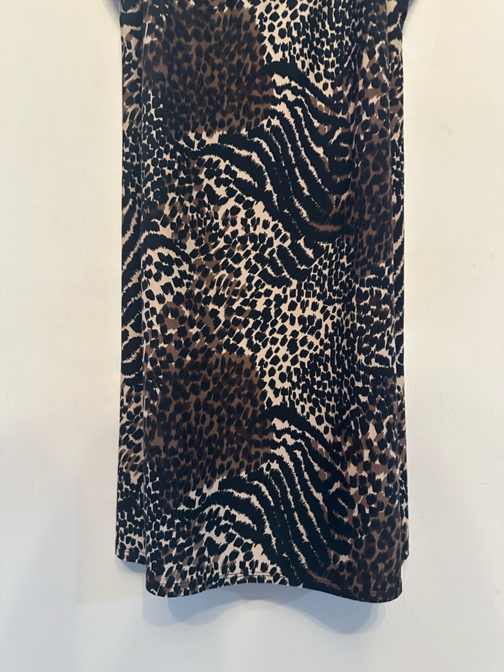 Vintage Y2K Era George Black and Brown Animal Print Lace-Trim Slip Small - Picture 4 of 7